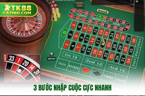 Cách Chơi Roulette Giúp Bạn Nhập Cuộc Ngay Tại TK88 3 3 bước nhập cuộc cực nhanh